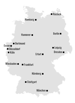 Города Германии на немецком
